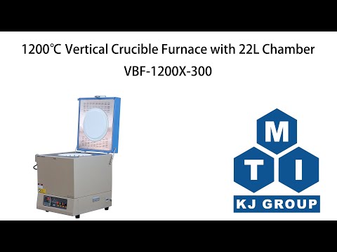 1200 Vertical Crucible Furnace with 22L Heating Chamber ( 12.5"IDx11"H, 22 L) - VBF-1200X-300