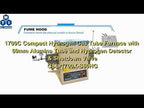 1700C Hydrogen Gas Tube Furnace with a 60mm Alumina Tube and Hydrogen Detector - GSL-1700X-S60HG