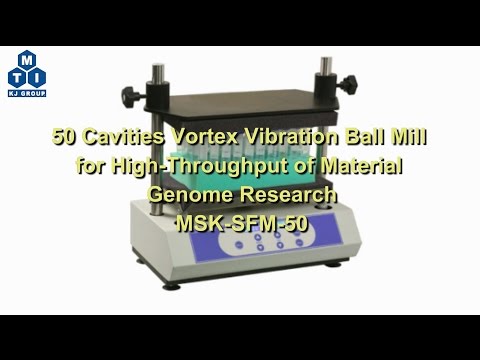 50 Cavities Vortex Vibration Ball Mill w/ YSZ Balls for High-Throughput Research - MSK-SFM-50