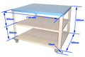1160 x 800 mm Heavy Duty Mobile Cart - FM-Cart-128