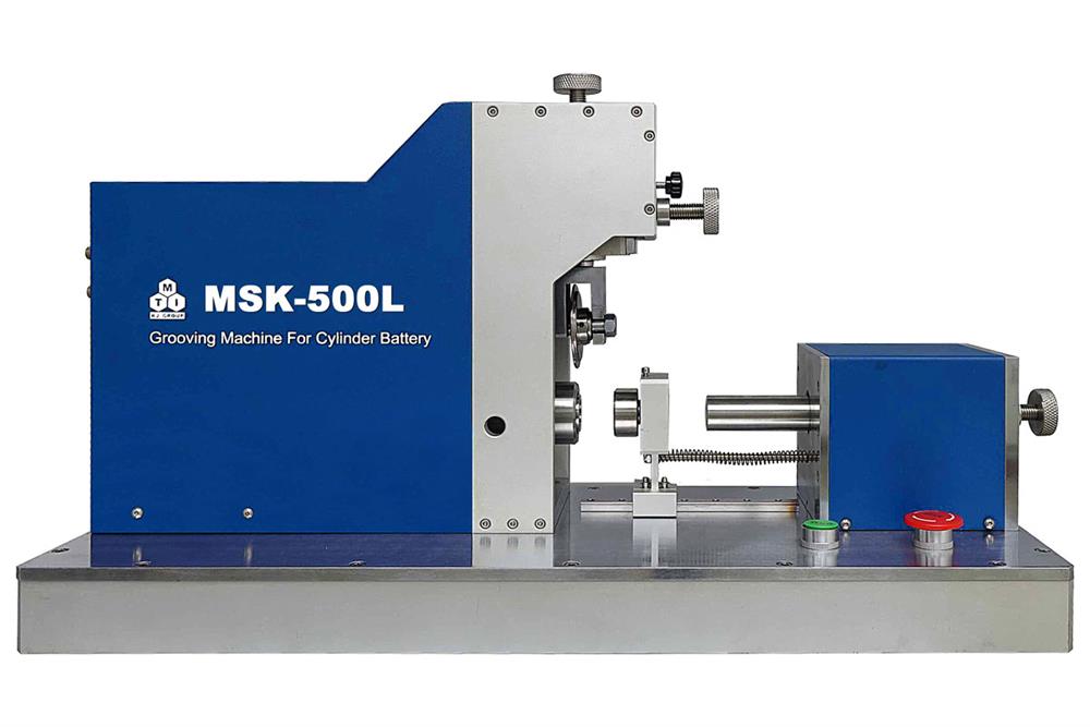 Desk-top Semi-Auto Grooving Machine for 4680 - 46120 or 50100 Cylinder Cell Only - MSK-500-L