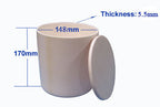 Alumina (Al2O3) Cylindrical Crucible from 0.1 mL to 3000mL optional