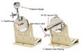 Hinged Vacuum Sealing Assembly with Flange Support for 80 mm dia Tube Furnace - FL-80KF25-HG