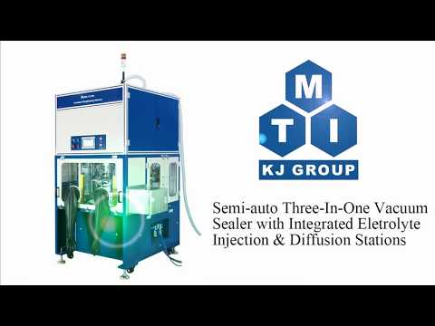 Automatic Vacuum Sealer Integrated w/ Electrolyte Injection & Diffusion for Pouch Battery - MSK-113-PM