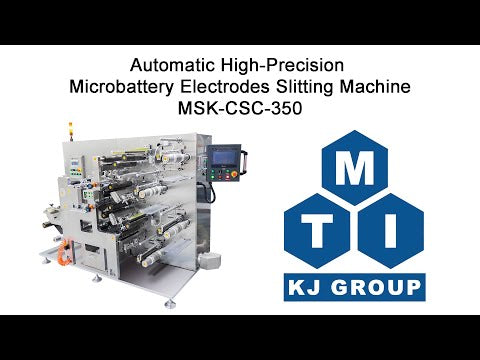 Roll to Roll Micro-battery Electrodes Slitting Machine ( 3 - 10 mm Width) - MSK-CSC-350