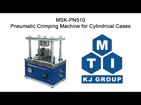 Pneumatic Crimping Machine for Cylindrical Cases (Optional: 32650, 26650, 21700, 18650, etc) - MSK-PN510
