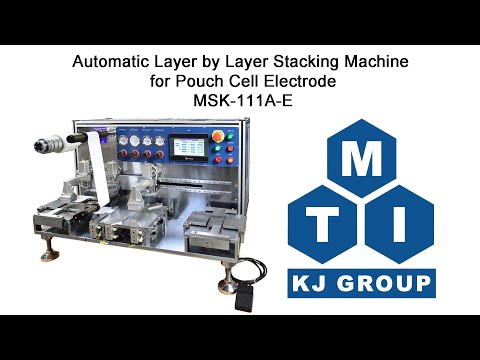 Large Automatic Pouch Cell Stacking Machine with Hybrid Stacking Modes (Max.200 mm L x 150 mm W), Glovebox Compatible - MSK-111A-PEM