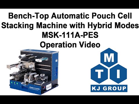 Bench-Top Automatic Pouch Cell Stacking Machine with Hybrid Stacking Modes (Max.110 mm L x 100 mm W), Glovebox Compatible - MSK-111A-PES