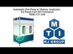 Automatic Hot-Press w/ Battery Analyzers (16, 64 or 128 Channels) for Pouch Cell SEI Formation - MSK-131-AM