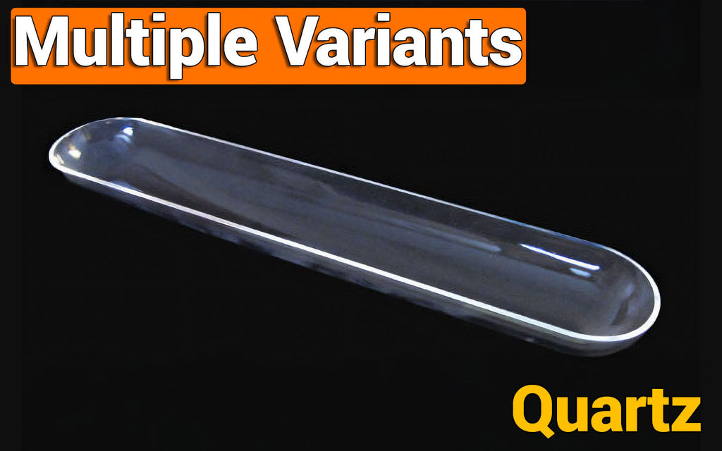 Quartz (SiO2) Boat Crucible