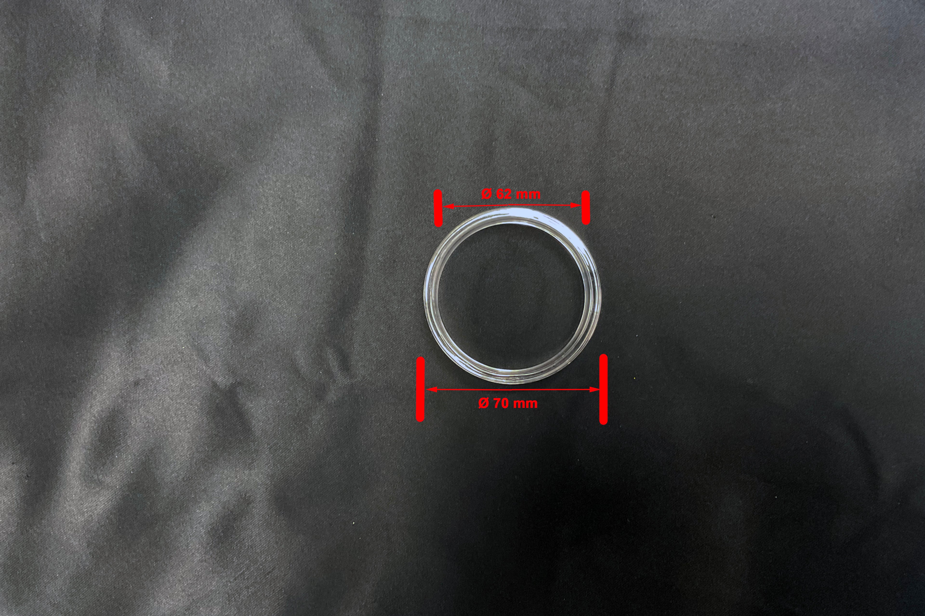 Quartz Ring: 70 dia. X 20 H mm - MSMVC-QZ70