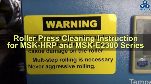 6"W Electric Cold Rolling Press with PTFE Coated Rollers for Sticky Metal (Li, Na) Calendering (Ar Glove-box Compatible) - MSK-2150-P