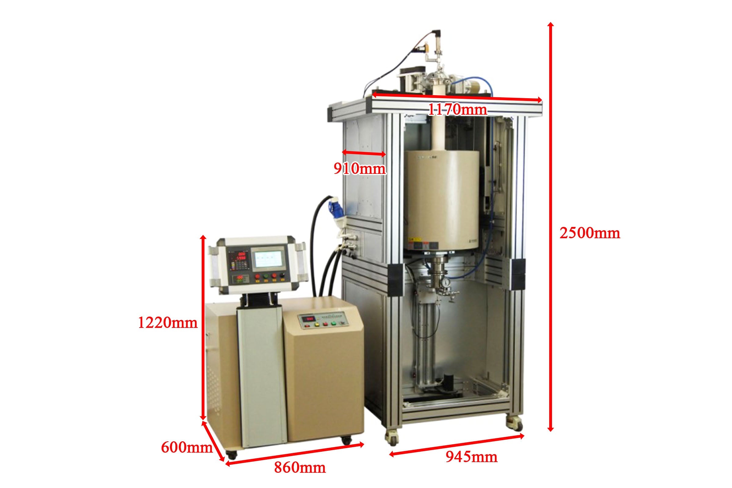 1650°C Bridgman Furnace for Directional Solidification and Crystal Growth - SKJ-BG1650-LD