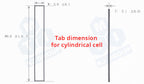 3mm Width Aluminum Tab for Welding on 18650 Cylindrical Cell Electrode Strip, 50pcs/bag - LIB-ATS3
